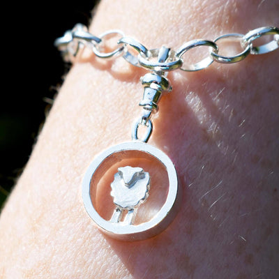 sheep charm, sheep bracelet, silver sheep charm, pandora sheep charm, sheep bracelet, sheep jewellery, jewellery for farmer, gift for shepherdess, quality sheep gift for woman, present for farmers wife, gift for farmers daughter