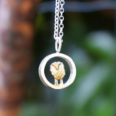 gold sheep necklace, gold sheep chain, gold sheep jewellery, sheep jewellery, silver sheep jewellery, agricultural present for woman, young farmer present, farm gift for woman, sheep gift, quality sheep present