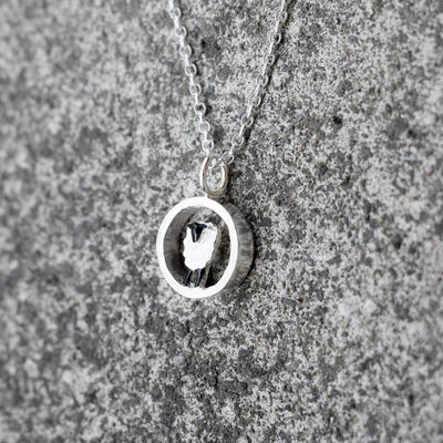 agriculture necklace, silver sheep, sheep necklace, sheep jewellery, suffolk sheep present, unusual animal gift, farm gifts, quality sheep gifts