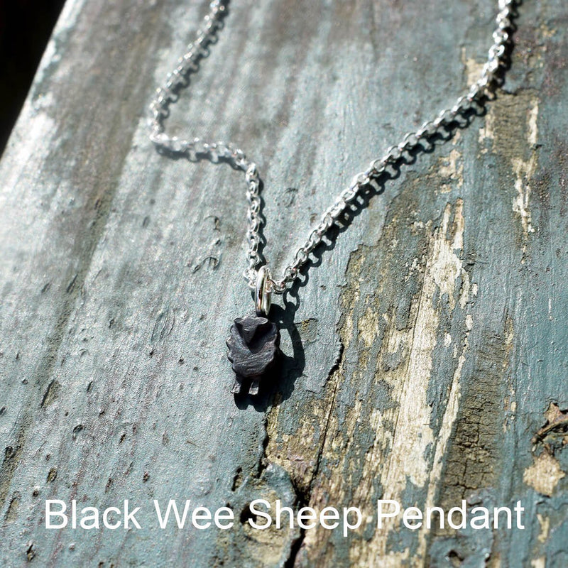black sheep necklace, tiny animal necklace, sheep jewellery, black sheep gift for woman, black sheep of the family present, black sheep jewelry
