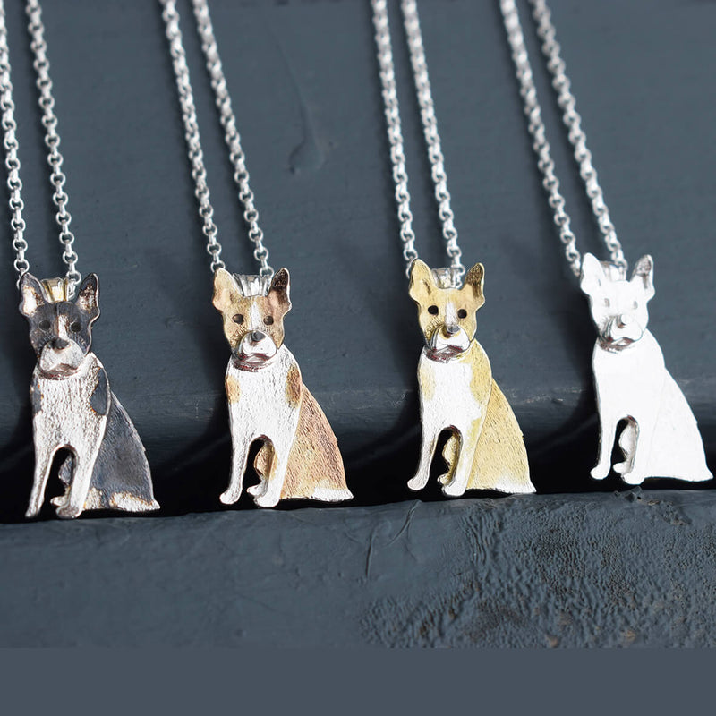 Boston Terrier necklaces, Boston Terrier jewellery, Boston Terrier pendant, Boston Terrier gift for her, gift for Boston Terrier owner, gift from Boston Terrier