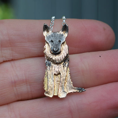 German Shepherd pendant, German Shepherd jewellery, German Shepherd necklace, dog necklace, dog jewellery