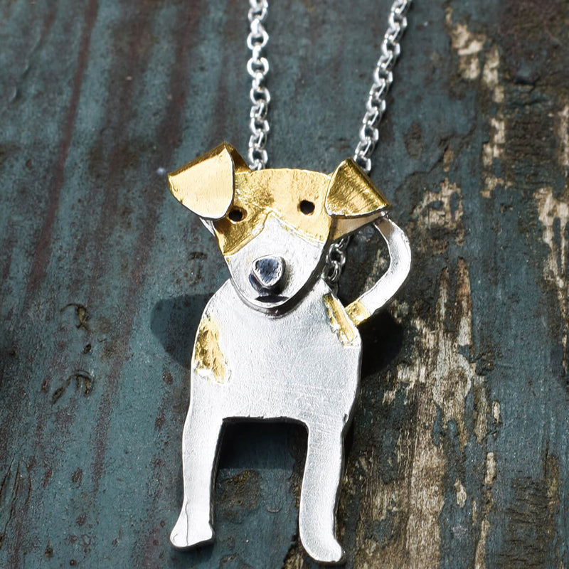 jack russell necklace, dog necklace, terrier necklace, jack russell jewellery, jack russell gift for woman, terrier jewellery, silver dog necklace, dog gift, terrier gift