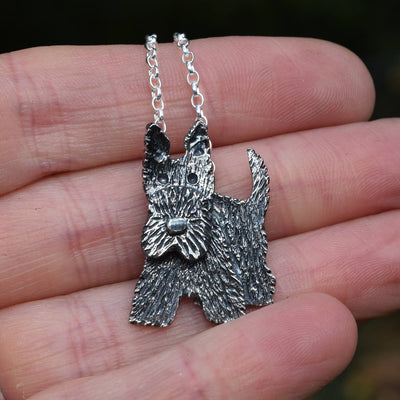 Scottish Terrier pendant, Scottish Terrier necklace, Scottish Terrier jewellery, Scottish Terrier gift for woman, dog jewellery, black dog gift