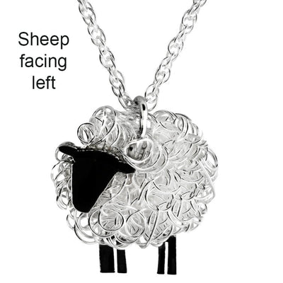silver sheep necklace, handmade animal necklace, gift for sheep lover, quality sheep present, suffolk sheep present, gift for farm vet, female farm gift, present for shepherdess, present for countryside woman
