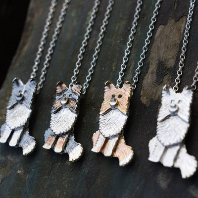Shetland Sheepdog necklace, Shetland Sheepdog pendant, Shetland Sheepdog jewellery, Shetland Sheepdog gift, sheltie necklace, sheltie dog gift, sheltie jewellery, silver Shetland Sheepdog