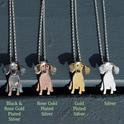 Smooth Haired Dachshund Necklace