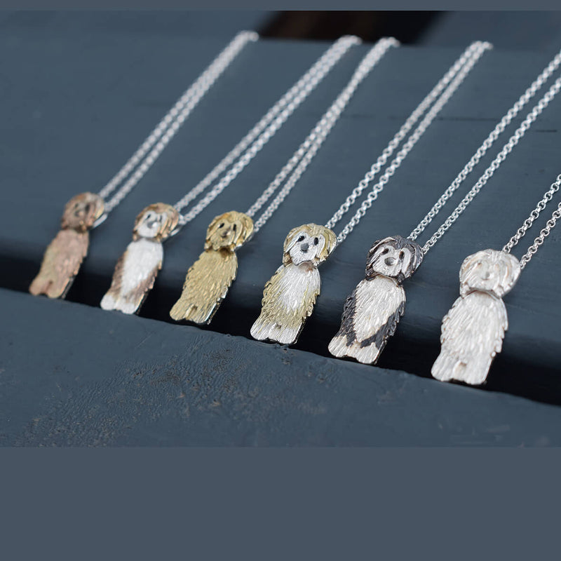 Tibetan Terrier necklace, dog necklace, dog breed necklace, Tibetan Terrier gift, Tibetan Terrier present for her, quality Tibetan Terrier gifts