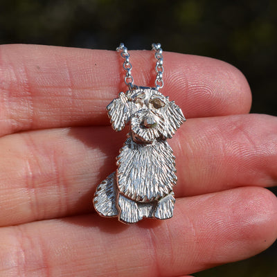silver Wire Haired Dachshund necklace, silver Wire Haired Dachshund pendant, silver Wire Haired Dachshund jewellery, silver Wire Haired Dachshund gift, present for owner of Wire Haired Dachshund