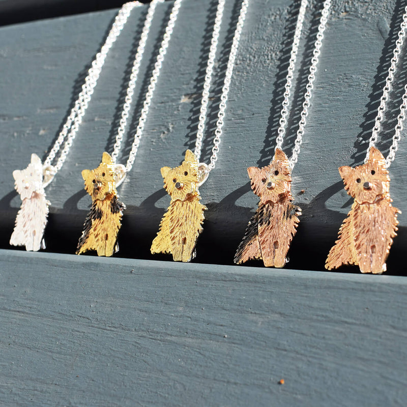 Yorkshire Terrier necklaces, Yorkshire Terrier jewellery, yorkie dog jewellery, yorkie gift for her, Yorkshire Terrier present for woman, gift for dog lover, Yorkshire Terrier gift